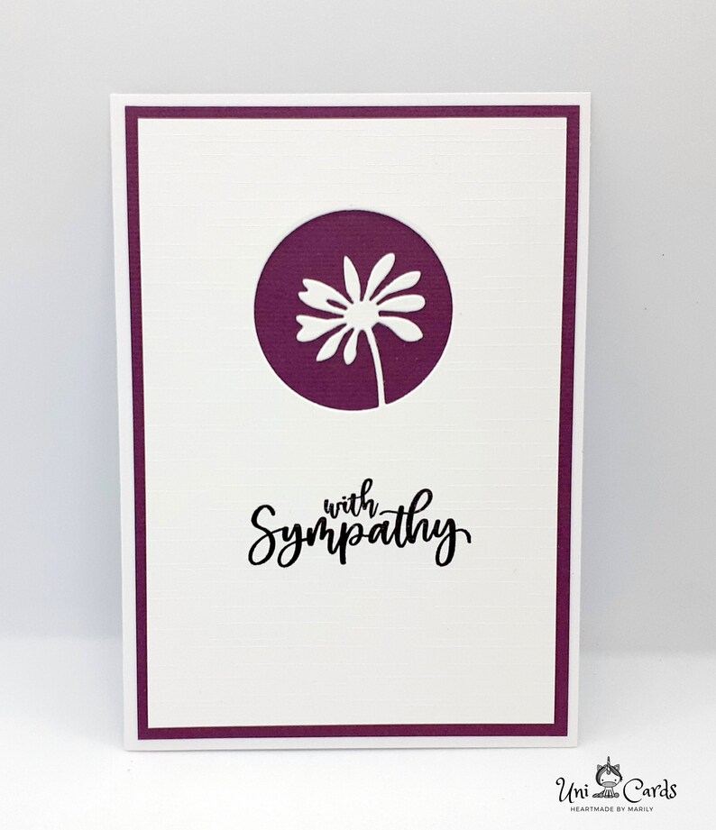Handmade Sympathy Card, Condolences - Etsy