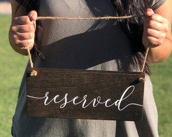 Reserved aisle sign | Etsy