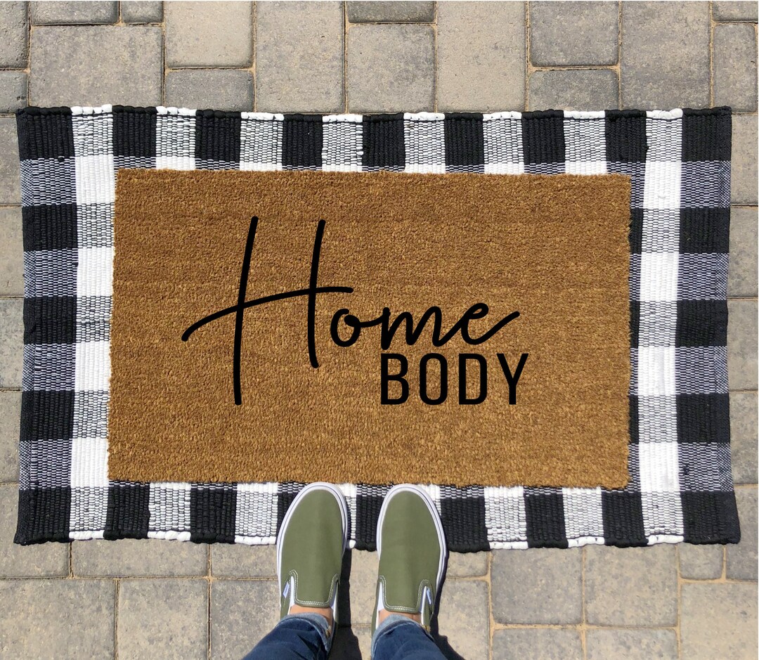 Homebody Doormat Fall Doormat Winter Doormat Etsy.de