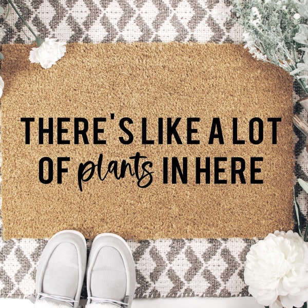 Plant Doormat Etsy
