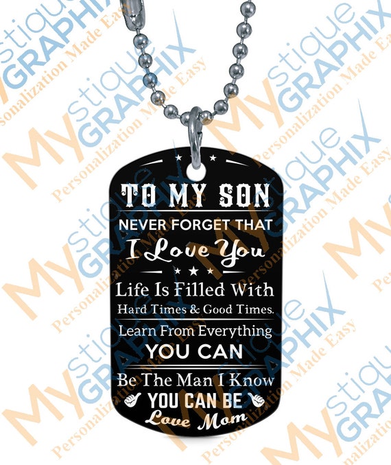 mom necklace from son