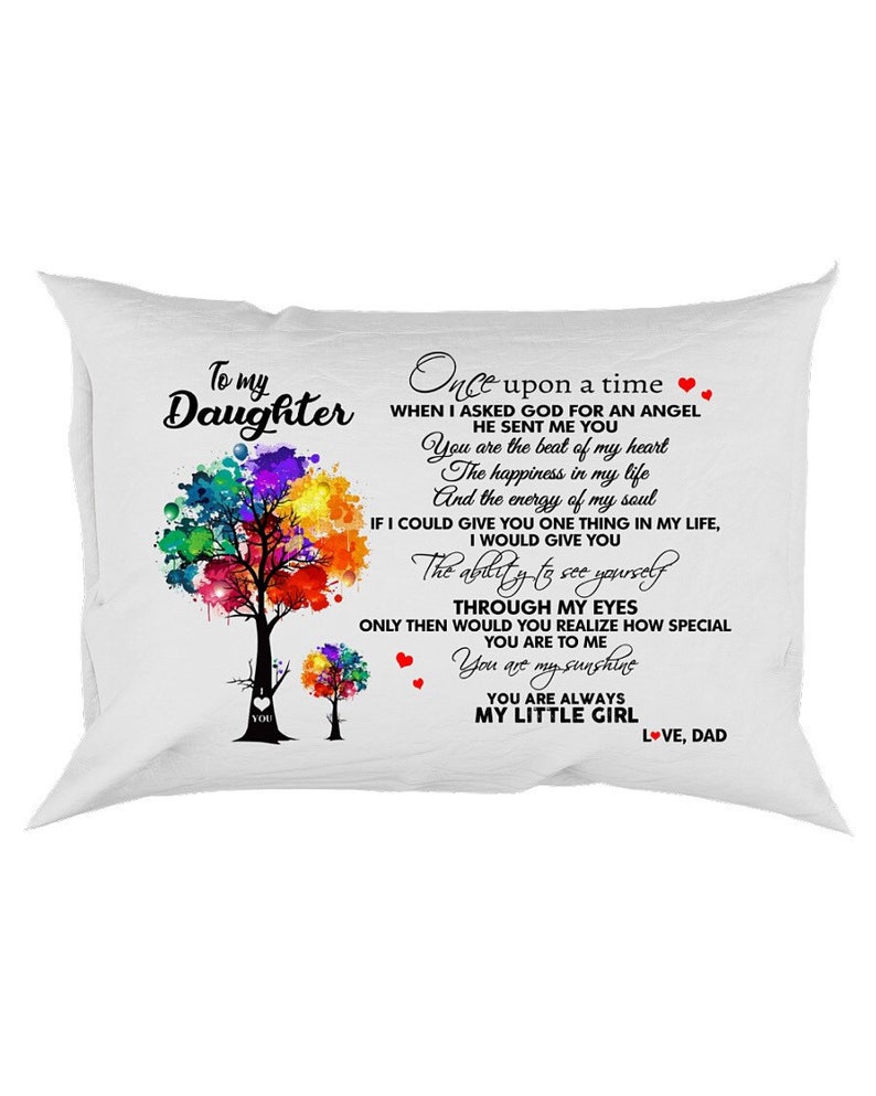 Daughter Pillow Gift from Dad Gift to Daughter Pillow Etsy