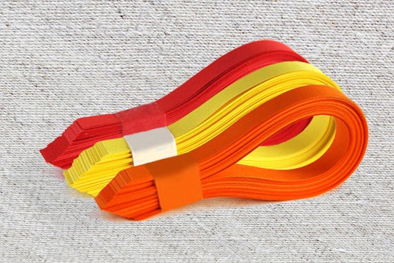 100 tiras de papel Quilling en 5 tonos de rojo 10mm Ancho Quilling Papel