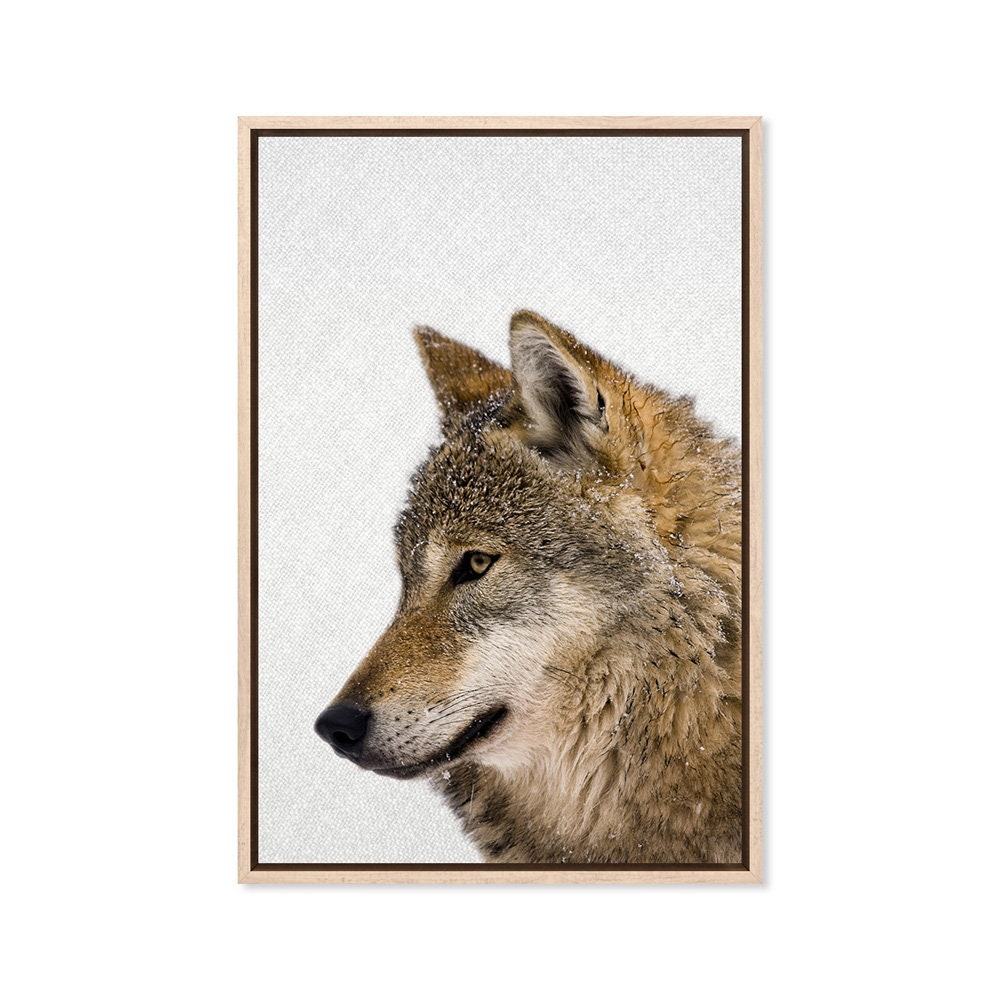 Grey Wolf Canvas Art Print Paper Print Animal Wall Decor - Etsy