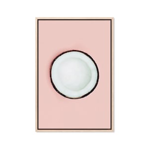 Coconut Ice, Canvas Art Print, Paper Print, Pink Wall Decor, Pink Print, Summer Poster