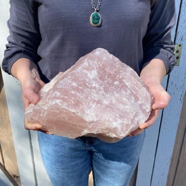 Extra large rose quartz, large rough rose quartz, natural large rose quartz, rose quartz nugget chunk, jumbo rose quartz crystal