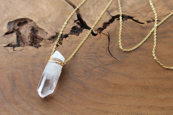Large crystal necklace deals