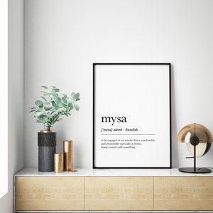 Fika, Hygge, Lagom, Sisu, Koselig, Mysa Definition set of 6, Nordic Definition, Scandinavian Definition, Nordic Decor, Swedish Decor, image 8