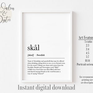 Définition skal, définition nordique, définition scandinave, décoration nordique, décoration suédoise, signe skal, signe suédois, cadeau skal en solde