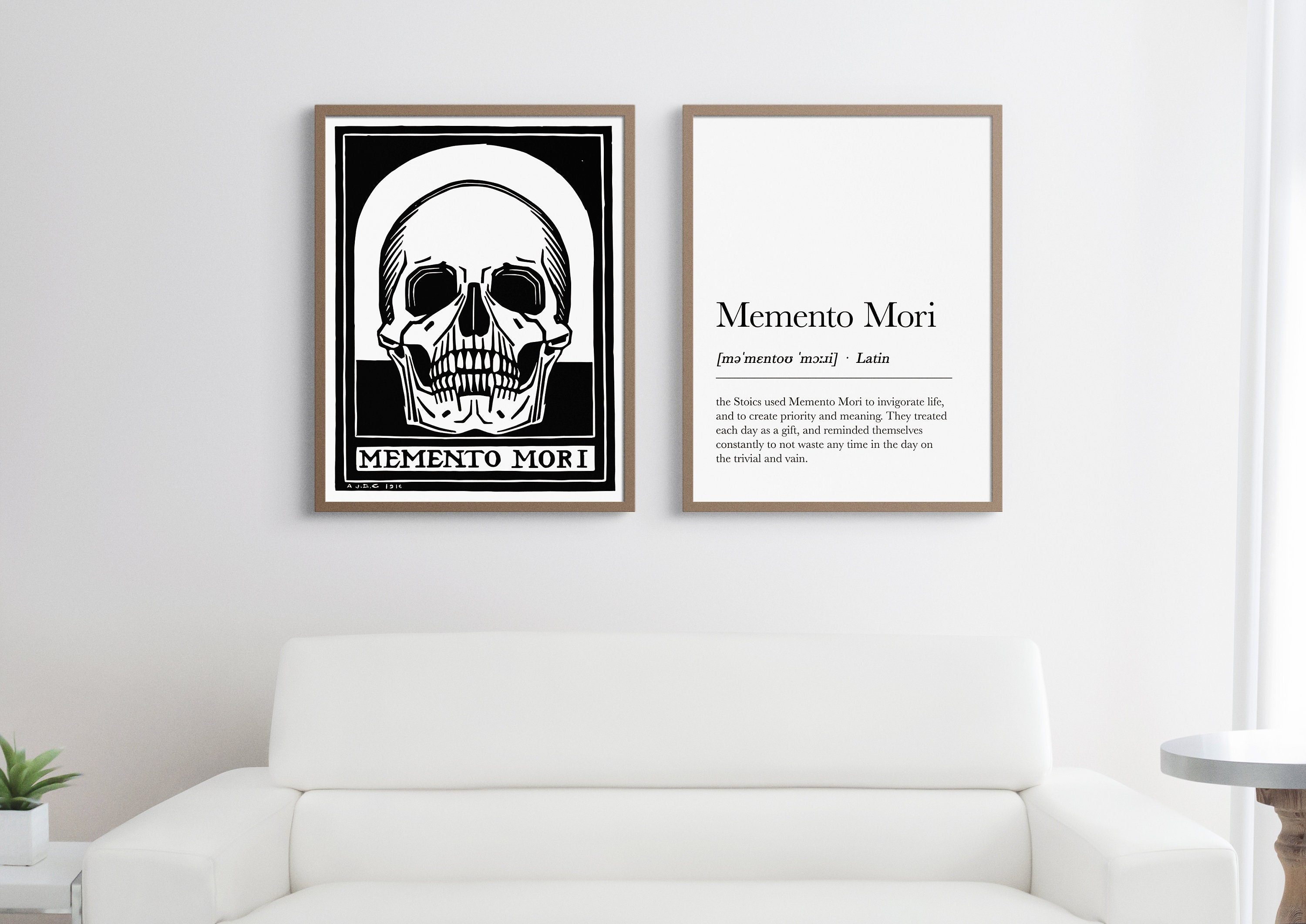 Memento Mori Stoic Definition Print, Stoicist Definition, Stoic Poster