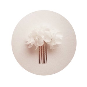 Ulania - Silk Satin Organza bridal comb