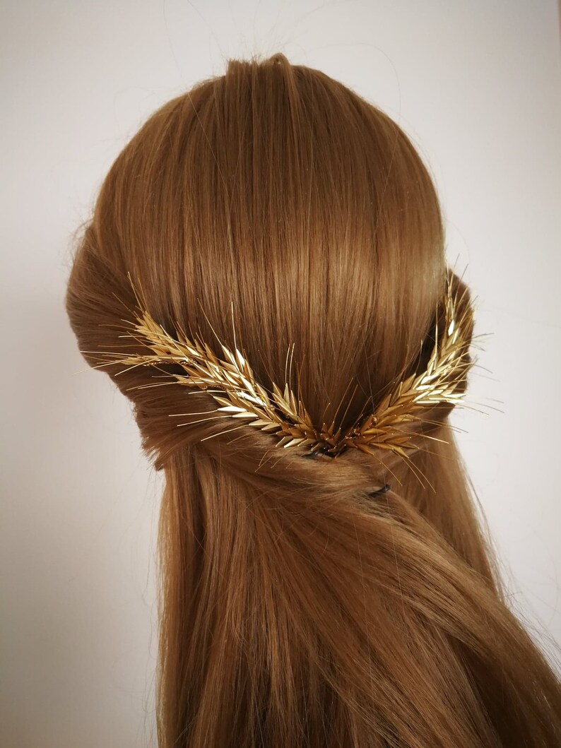 Tagore Bridal Gold Wheat Crown - Etsy