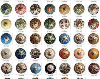 Ceramic Knobs Drawer Pulls Cabinet Knobs