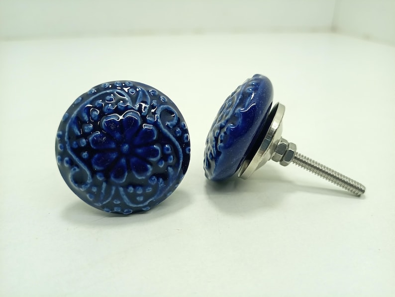 手描きのセラミックノブ、装飾キャビネット金具 Style 10