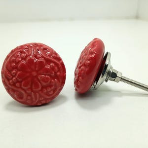 手描きのセラミックノブ、装飾キャビネット金具 Style 09