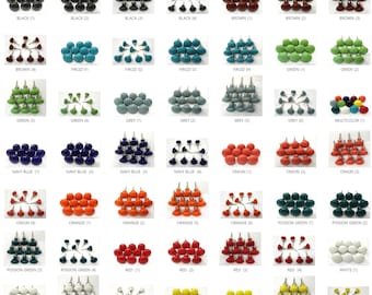 Handmade Ceramic Knobs: Colorful Kitchen, Drawer, Cupboard Hardware