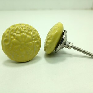 手描きのセラミックノブ、装飾キャビネット金具 Style 06