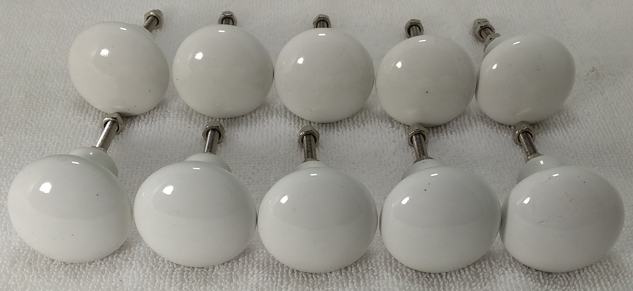 White Color Vintage Ceramic Knobs Kitchen Cabinet Knobs Drawer - Etsy