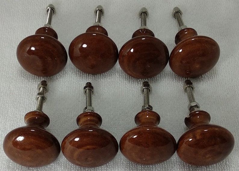 Brown Color Vintage Ceramic Knobs Kitchen Knobs Drawer Etsy