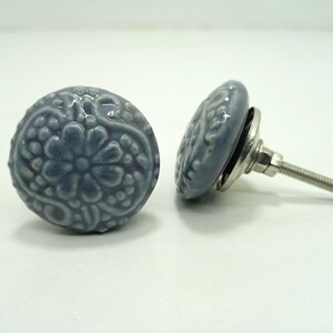 手描きのセラミックノブ、装飾キャビネット金具 Style 02