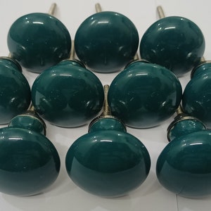 Poision Green Vintage Ceramic Knobs Kitchen Cabinet Knobs Drawer Knobs Hardware Knobs Kids Bedroom Knobs Cupboard Knobs Ceramic Door Knobs