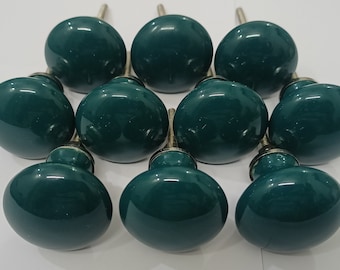 Poision Green Vintage Ceramic Knobs Kitchen Cabinet Knobs Drawer Knobs Hardware Knobs Kids Bedroom Knobs Cupboard Knobs Ceramic Door Knobs