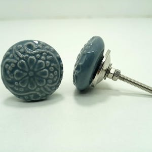 手描きのセラミックノブ、装飾キャビネット金具 Style 05