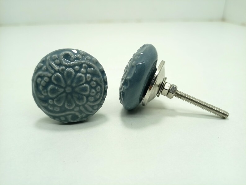 手描きのセラミックノブ、装飾キャビネット金具 Style 05