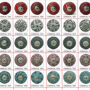 Vintage Style Ceramic Knobs, Decorative Cabinet Hardware Kitchen Drawer Pulls, Home Decor, Door Knobs