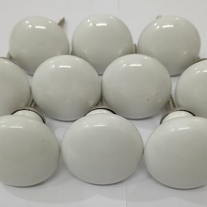 White Color Vintage Ceramic Knobs Kitchen Cabinet Knobs Drawer Knobs Hardware Knobs Kids Bedroom Knobs Cupboard Knobs Ceramic Door Knobs