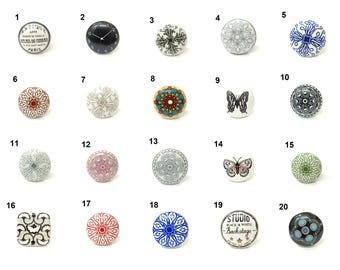 Flat Ceramic Knobs Kitchen Cabinet Drawer Pulls Home Decor