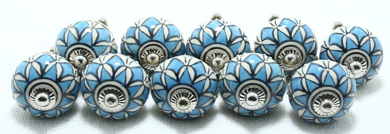 10 Knobs Multicolor Emboss Ceramic Knobs Hanmade Handpainted Kit 10 Knobs Multicolor Emboss Ceramic Knobs Hanmade Handpainted Kit