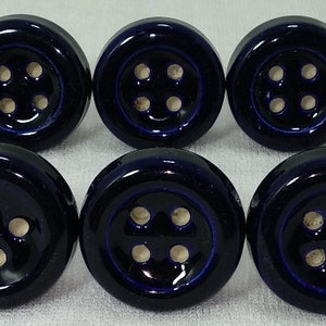 Dark Blue Button Style Ceramic Knobs Handpainted Ceramic Door Knobs Kitchen Cabinet Knobs Drawer Knobs Cupboard Knobs Hardware Knobs