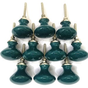 Handgemachte braune Keramik Knäufe für Schränke, Schubladen Poison Color