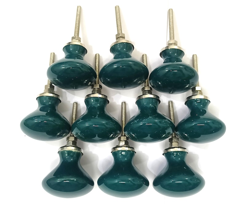 Handgemachte braune Keramik Knäufe für Schränke, Schubladen Poison Color