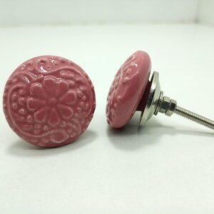 手描きのセラミックノブ、装飾キャビネット金具 Style 07