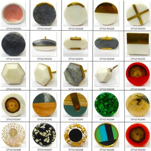 Perillas de cerámica multicolor para gabinetes, tiradores de cajones hechos a mano imagen 6