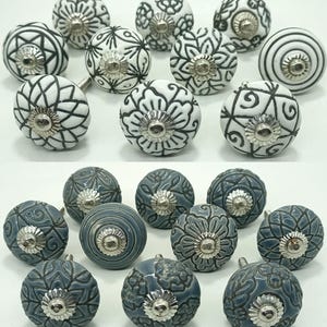 Red Vintage Ceramic Knobs Hand Carved Kitchen Cabinet Knobs Ceramic Door Knobs Hardware Knobs