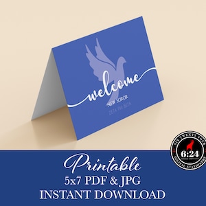 Zeta Phi Beta Inspired | Dove Welcome New Soror | Instant Download | Printable Greeting Card