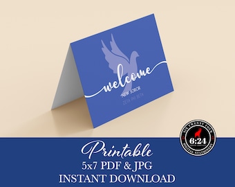 Zeta Phi Beta Inspired | Dove Welcome New Soror | Instant Download | Printable Greeting Card