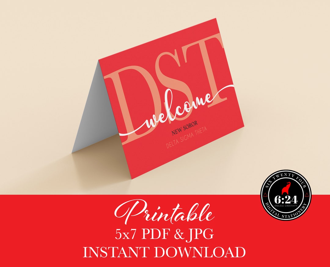 Delta Sigma Theta Inspired | Welcome New Soror | Instant Download ...