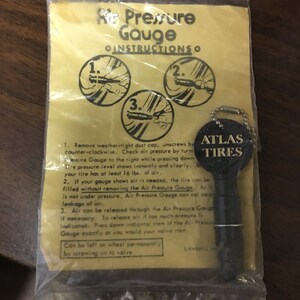 ATLAS TIRES Pressuure Gauge, Vintage, Antique