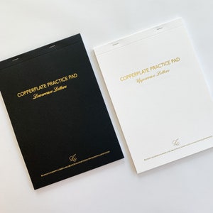 Copperplate Practice Pad - Lowercase and Uppercase Bundle Set
