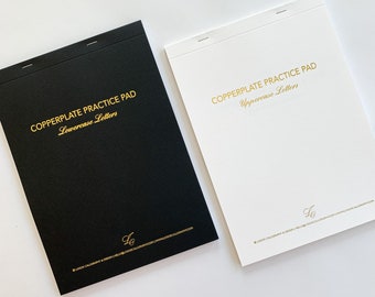 Copperplate Practice Pad - Lowercase and Uppercase Bundle Set