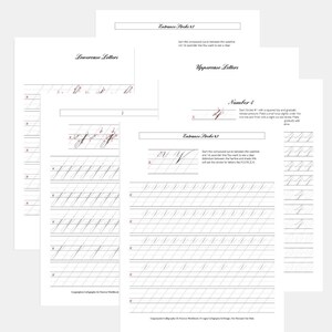 Bundle Set: Copperplate Digital Practice Workbooks - *Downloadable Worksheets*