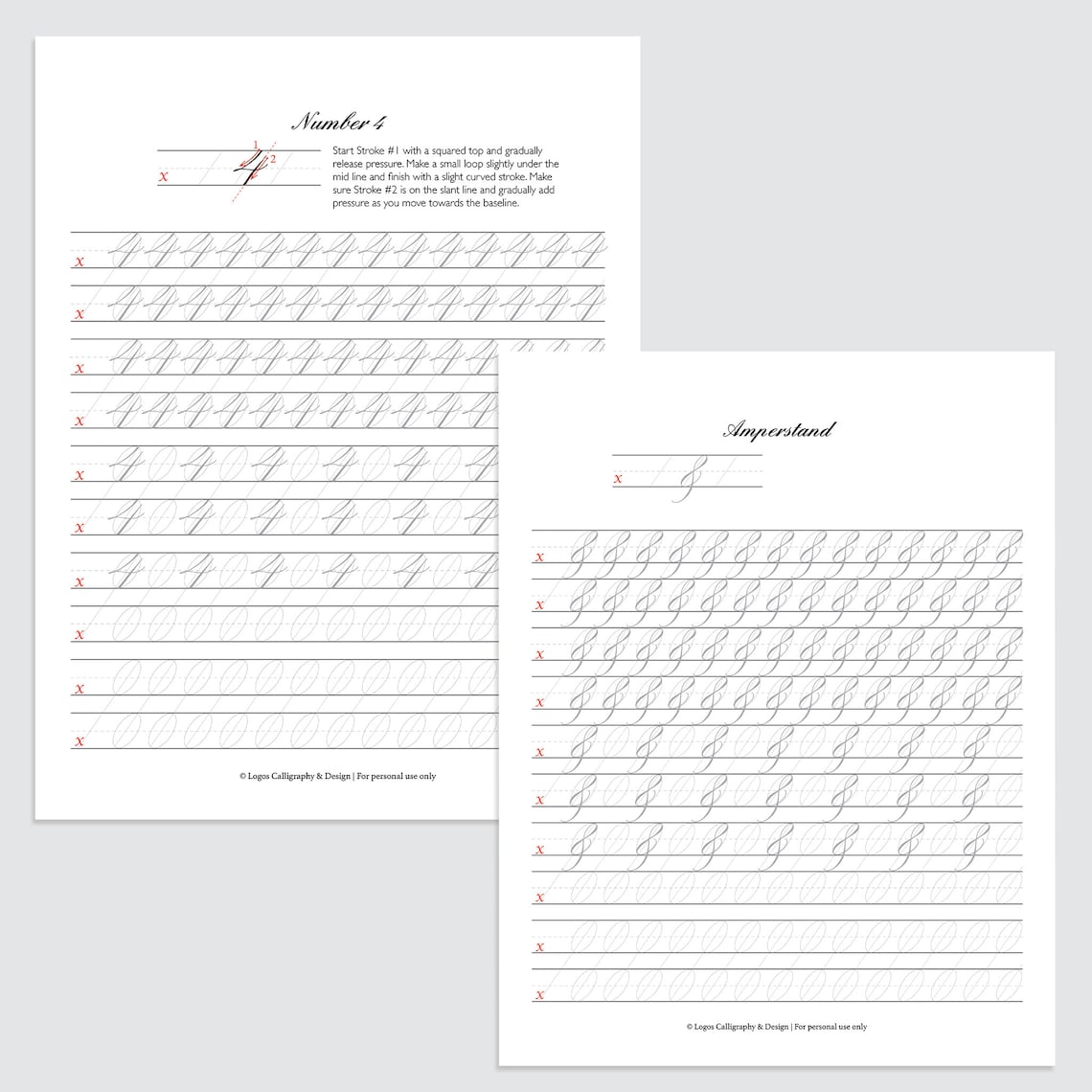 Copperplate Numbers/symbols Traceable Practice Workbook downloadable