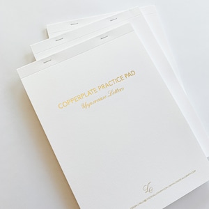 Copperplate Practice Pad - Uppercase Letters