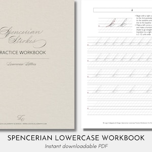 Digital Spencerian Practice Workbook - Lowercase Letters