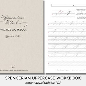 Digital Spencerian Practice Workbook - Uppercase Letters