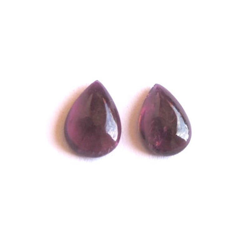 AAA Natural Pink Tourmaline Pears Shape Plain Pair Handmade Item Brilliant Finishing 10 ct 11-16 mm Good For ear Ring Making